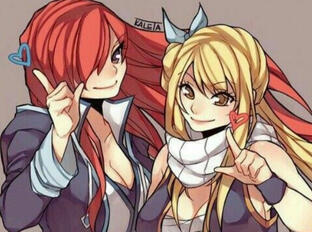 ♡ Lucy (me) &amp; Erza (Sabry)