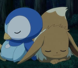 ♡ Eevee (me) &amp; Piplup (Jane)